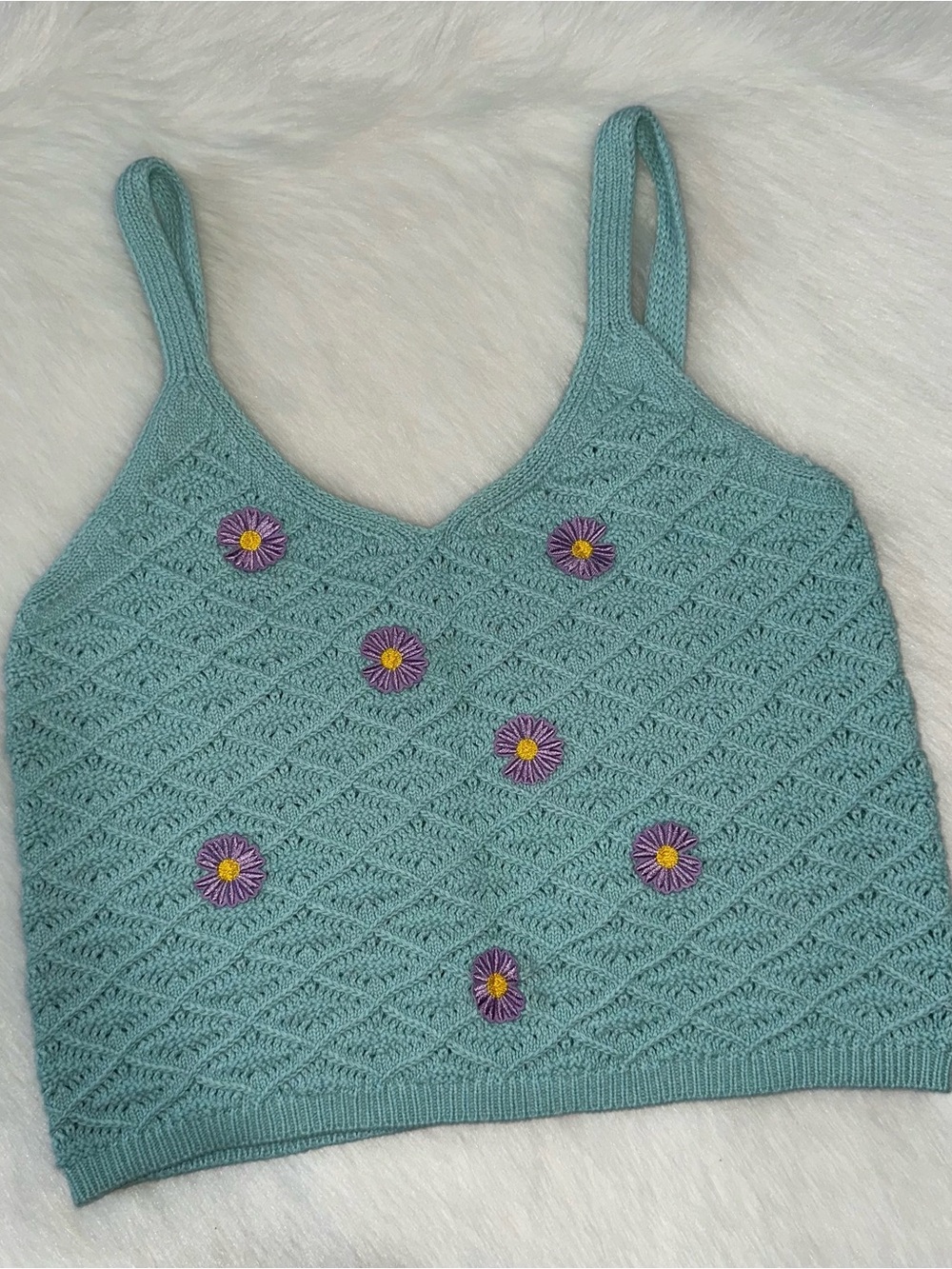 NWOT Crochet Tank